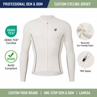 Fabricant de maillots de cyclisme à manches longues avec logo personnalisé OEM, coupe aérodynamique légère, évacuation de l'humidité, maillot de vélo de route, vente en gros, faible MOQ