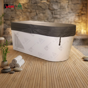 Vapasauna Bañera de Inmersión Fría con Enfriador de 1HP, Pantalla Táctil WIFI, Esterilización con Ozono, Anticongelante para Gimnasio, Hogar y <span class=keywords><strong>Spa</strong></span> - Product Image 1