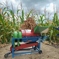 Machine à battre le grain multifonctionnelle à moteur diesel, pour le sorgho, le blé, le maïs, l'éplucheur de maïs, pour un usage domestique et l'application aux arachides