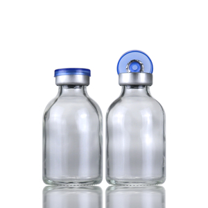 ขวดแก้วบรรจุยาขนาด 5 มล. 10 มล. 15 มล. 20 มล. 30 มล. 50 มล. 100 มล. แบบใสและสีชา สำหรับฉีดยา - Product Image 5