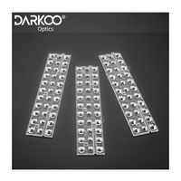 Grille optique 90 lentille à 60 degrés optique extrudée lumières linéaires Module d'extrusion de Fresnel givré rue Pc pour lentille de lumière LED