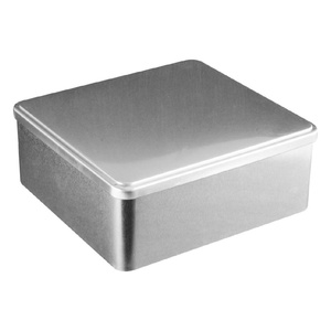 Trực Tuyến Bán Buôn Hình Chữ Nhật <span class=keywords><strong>Tin</strong></span> Cao Cấp 230x215h91 Mm Tái chế Kim Loại Lon Giáng Sinh Hộp Thiếc - Product Image 1