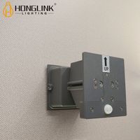 Lampe murale LED carrée IP65 étanche avec détecteur de mouvement PIR, lumière décorative murale intérieure et extérieure pour hôtel, maison, bureau