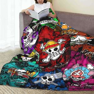 Manta súper suave de <span class=keywords><strong>manga</strong></span> de anime de una pieza, manta de cama ligera de lana de franela Premium, mantas súper acogedoras - Product Image 5