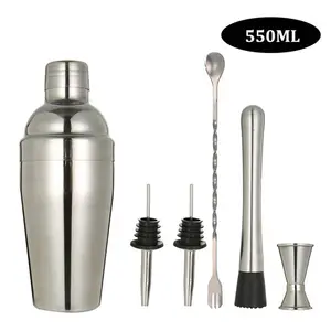 Boston Shaker Aço Inoxidável Bartender Profissional copo de Vinho Copo de Cocktail Mixer Martini Cocktail Bar Shaker Set