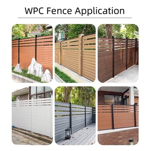 Low Maintenance Diy Wpc <strong>Wood</strong> Plastic <strong>Fence</strong> Set Front Yard Pvc Privacy Cheap Wooden <strong>Fence</strong> Panels Outdoor with Aluminium Post - Product Image 5