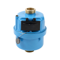 Compteurs à turbine multi-jets OEM/ODM en plastique/laiton, compteur d'eau volumétrique, connectivité filetée, débit 0,0001-9999 DN15/DN20