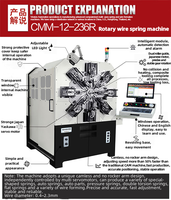 Machine d'enroulement automatique de CNC à 12 axes flexion et tension de compression de ressort de fil rotatif pour ressort de forme spéciale