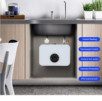 220V 5.5KW Smart petite taille chauffe-eau chauffe-eau électrique instantané sans réservoir hôtel geyser d'eau pour maison salle de bain utilisation