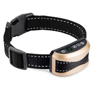 Kalung Pelatihan Anjing Digital Pintar Tahan Air Isi Ulang Emas Perak dengan Layar Digital, Kontrol Gonggongan, Daya Tahan Baterai Lama, Pengisian Daya USB - Product Image 1