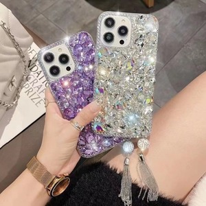 Gran oferta de fundas de teléfono acrílicas a prueba de golpes de diseñador de diamantes de lujo para iPhone 15PROMAX XS XR 11 12 13 14ProMax 6 7 8 Plus para niñas - Product Image 5