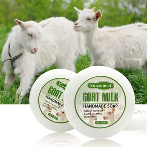 Private Label Handmade Soap Bathing Moisturizing Bath Soap Custom Natural Plant Essential Oil Whitening Goat Milk Soap