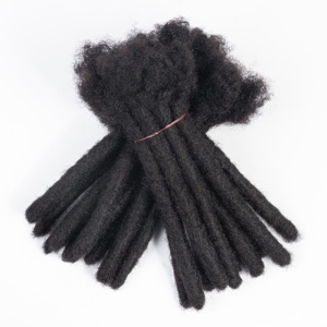 2025 Beliebteste Häkel schlösser Haar Natural Straight Black 1,5 cm Dochte Schlösser zum Flechten - Product Image 5