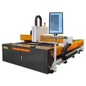 Mesin pemotong laser serat logam lembaran cnc 1530 1000w 1500w