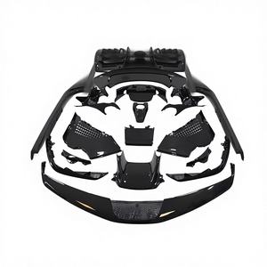 Diffuseur arrière et spoiler avant en fibre de carbone OEM de haute qualité, vente directe d'usine pour Ferrari SF90 - Product Image 1