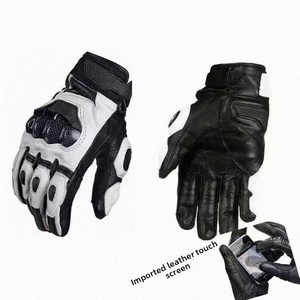 <span class=keywords><strong>Guantes</strong></span> de Ciclismo Unisex de Dedo Completo, Personalizados de Fábrica, Transpirables, de Piel de Oveja, para Motociclismo Todoterreno - Product Image 2