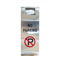 Panneau en acier inoxydable Type-A No Parking à l'extérieur pour la sécurité