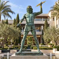 Sculpture de Zeus en bronze grandeur nature, statue de mythologie antique, personnalisée pour hôtel, cour, complexe hôtelier, centre commercial, centre d'art