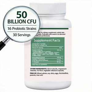 Probióticos OEM CFU con 50 mil millones de UFC, Bacterias Vivas, Prebióticos Naturales, Apoya la Flora Saludable en Mujeres Adultas, Cápsulas Probióticas - Product Image 3