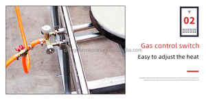 Machine à crêpes type push-<span class=keywords><strong>pull</strong></span>, 2 casseroles, 5 casseroles et 6 casseroles, machine à crêpes, à farine de <span class=keywords><strong>millet</strong></span>, machine à crêpes - Product Image 3