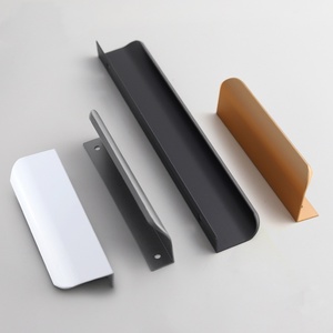 Hot Selling European Aluminium Alloy Gold Pull Handle <b>for</b> Cabinets Furniture <b>for</b> Drawers Bathrooms Kitchens <b>for</b> Hotels - Product Image 4