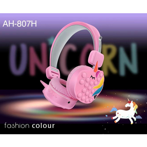 Nouveau casque de jeu filaire POPIT pour enfants, design en forme de <span class=keywords><strong>licorne</strong></span> 807H - Product Image 6