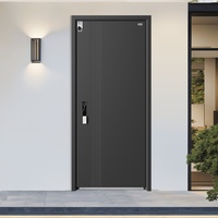 Puerta de Seguridad Blindada Moderna de Lujo SODERFE para Exteriores, Villas y Apartamentos, Insonorizada 40dB, Ignífuga, Antibalas, Multicapa de Aluminio