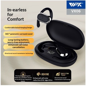 VX06 Auricolari TWS per Gaming con LED, Mini Cuffie Sportive Impermeabili IPX4, Design Semi In-Ear, Controllo Touch, 5-10 Ore di Autonomia - Product Image 2