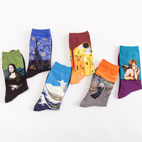 Chaussettes en coton floues colorées avec logo personnalisé en gros pour hommes et femmes hiver unisexe avec motifs drôles épais imprimés numériquement
