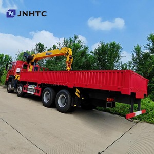Truk Kargo Sinotruk HOWO 8X4 Dengan <span class=keywords><strong>Crane</strong></span> Truk Pikap Dilengkapi <span class=keywords><strong>Crane</strong></span> 12 Ton Knuckle Boom <span class=keywords><strong>Truck</strong></span> <span class=keywords><strong>Crane</strong></span> - Product Image 4