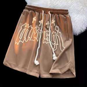 Custom <b>Men's</b> American Style <b>Sweat</b> <b>Shorts</b> Breathable Casual Printed Pants Classic Plain Dye Design 100% Cotton Eco-Friendly Quick - Product Image 2