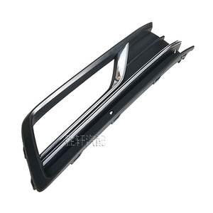 Volkswagen Passat Fog Light Bezels 2016-2018 ABS <b>Plastic</b> Front Bumper Lower Grille Cover With Double Bright <b>Strips</b> - Product Image 3