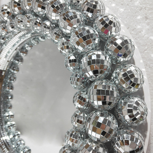 Miroir de maquillage Chuang De avec lumières, miroir de coiffeuse scintillant pour la décoration de la chambre à coucher, table de toilette - Product Image 5