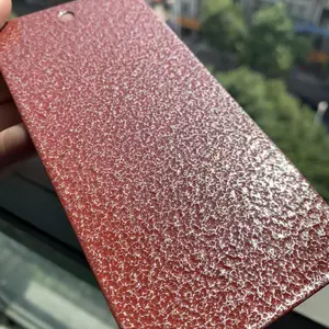 Good Quality Red Copper Hammer Wrinkle Texture Crack Electrostatic Spraying Powder Coating Paint used in Metal Fabrication