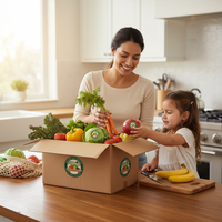 Autocollants de marque pour emballage, étiquettes rondes en vinyle imperméables, impression de logo en rouleau, étiquettes personnalisées pour la sécurité alimentaire, légumes et fruits verts