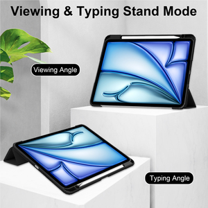 <span class=keywords><strong>Smart</strong></span> <span class=keywords><strong>Folio</strong></span> Cover Coque arrière en acrylique entièrement transparente pour <span class=keywords><strong>Apple</strong></span> iPad Air 13 2025/2024 Coque antichoc pour tablette TPU - Product Image 3