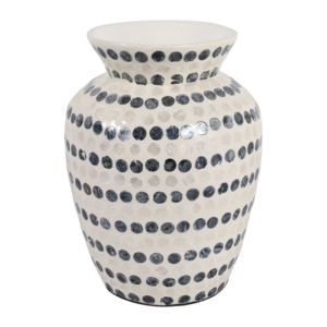 Vaso Decorativo Alto con Motivo a Pois Contemporaneo per Soggiorno e Ufficio - Product Image 3