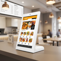Tablet PC Android 10.1 inci Bentuk L Baru, Kios Umpan Balik Pelanggan, Layar Sentuh POS, Rockchip Octa Quad Core, Wi-Fi, POE, NFC, RJ45, GSM 4G
