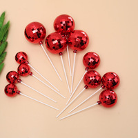 Laser Ball Geburtstags torte Dekoration Insert Card für Weihnachten Event Szene Dekoration Cake Topper