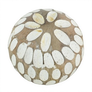Boule en bois de style exquis objet de table décoratif léger meilleure qualité boules décoratives de noël pour le jardin - Product Image 1