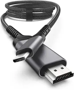 USB C to HDMI 케이블 남성-남성 4K60hz 타입 C to HDMI 케이블 컴퓨터/데스크탑/노트북 호환 가능