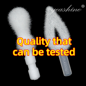 Cepillo de bálsamo labial desechable caliente con cabezal de cepillo reemplazable Cepillo labial de flocado desechable Brillo de cabeza de algodón - Product Image 2