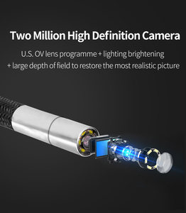 Büyük ekran ile Borescope yüksek çözünürlüklü kamera 720 derece rotasyon su geçirmez Borescope kamera karbon algılama - Product Image 4