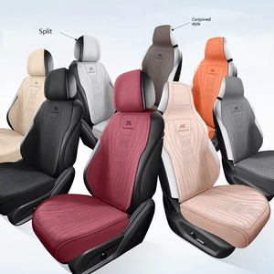 全年快適コットンリネンカーシートカバー5人乗り汎用通気性クッション4つの季節一般席 - Product Image 1