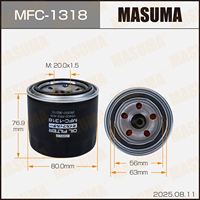 Filtre à huile à visser MFC-1318 MASUMA de haute qualité, neuf, pour moteur propre, garanti pour ACURA
