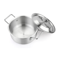 Ensemble de casseroles en aluminium best-seller, plusieurs tailles, avec double poignée et couvercle, pour la maison, l'hôtel et le restaurant