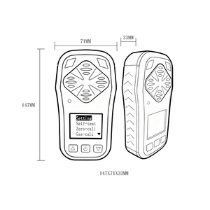 <span class=keywords><strong>Detector</strong></span> de Gás Pessoal Portátil 4 em 1 BT-CAHG300-4 IP66 Multigás H2S CO O2 Gases Tóxicos e Inflamáveis com Alarme Sonoro e Visual - Product Image 4