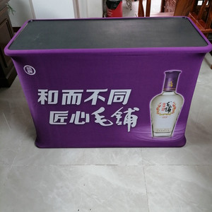 Hot selling Rectangle Pop up Counter <b>Foldable</b> Trade Show Counter <b>Desk</b> Pop up Booth Promotion Table - Product Image 3