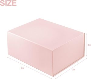 Boîte cadeau <span class=keywords><strong>rose</strong></span>, avec ruban pour cadeaux, fermeture magnétique, emballage cadeau pour anniversaire, Saint-Valentin, fête des mères, anniversaire de mariage - Product Image 4