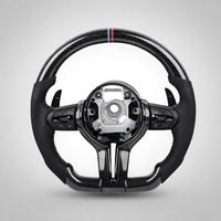 Volant sport en cuir personnalisé à 3 branches avec couleur sur mesure pour F01 F30 F10 F11 F20 F21 F82 M2 F87 M5 M3 F80 M4 - Vente Flash